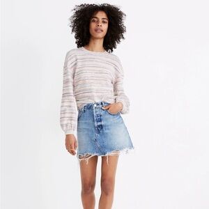 Madewell Bubble-Sleeve Crop Top